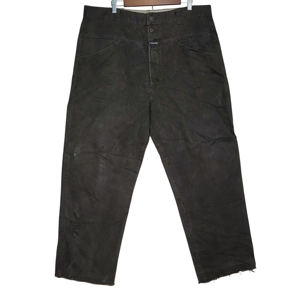 Vintage Marithe Francois Girbaud Jeans Mens 40x31 Brown Baggy Carpenter 90's Y2K